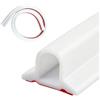 bohayuam Guarnizioni Box Doccia, Profilo Cucina Top Bordo, Barriera Doccia Ferma Acqua Silicone, Guarnizione Vasca da Bagno, Adatto per Bagni Domestici, Bagni Pubblici e Lavelli da Cucina