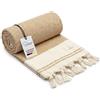 SIEGENTHAL® Asciugamano per hammam, telo mare leggero e asciugamano da sauna in cotone riciclato, ad asciugatura rapida, grande e morbido, 90 cm x 200 cm, ideale per spiaggia, sauna, yoga, picnic