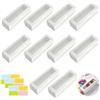 TLDBATICE 10 scatole regalo con finestra, confezione regalo in cartone bianco, scatola regalo con coperchio, scatola regalo trasparente per matrimoni, compleanni e regali fai da te