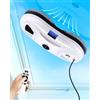 LIECTROUX YW610 Robot Pulitore per Vetri Con Spruzzatura Automatica Dell'Acqua, Telecomandato per Finestre Interne/Esterne