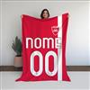 love print Coperta In Pile Personalizzata Tifoso Calcio Serie A, Tifoso Monza | Squadra del Cuore, Maglia 2024/2025, Misura 130x180, Pile Sublimabile