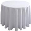 FANIVIN Poliestere Tovaglia Rotonda Casa Hotel Conferenza Occasioni Matrimonio Copritavolo bianco diametro 320cm