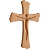 Kaltner Präsente - Crocifisso in vero legno di faggio, idea regalo moderna, per parete, 20 cm