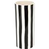 ATMOSPHERA CREATEUR D'INTERIEUR - Vaso in ceramica edric black & white h30cm