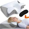 EDDWOXUC Serenium Cuscino, Serenium Orthosleep，Grigio | Cuscino Ortopedico Cervicale Per Alleviare Il Disagio Collo,Cuscino Ergonomico
