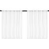 Naapesi 2 Pezzi Tende a Voile 76x60 cm per Finestre Piccole, Tende da Cucina Semitrasparenti, Tende Corte per Bagno, Soggiorno, Stile Bistro, Bianco