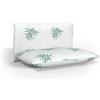 Home Still® Cuscino da letto in memory foam, esterno in microfibra delicata sulla pelle con design di aloe vera, cuscini di supporto per il collo per un sonno profondo e confortevole, lavabile in
