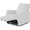 BIANCALUNA - Copripolotrona elastico Genius Lounge reclinabili Anti Macchia - 1 posto da 65 a 110 cm Copridivano tinta unita Made in Italy - Sassi