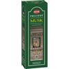 Hem Bastoncini di incenso al muschio prezioso, Agarbatti per Pooja, purificatore d'aria e meditazione, articoli per ambienti aromatici a casa, tempo di combustione: 35-40 minuti, 120 bastoncini