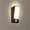 Comely Applique da Parete Esterno, Nero 12W Lampada da Parete LED IP65 | Bianco Caldo 3000K Lampada a Muro per Interni ed Esterni, Giardini Ingresso Terrazza