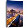 ARTTOR Stampe da Parete Moderne Verticali 70x100 cm Architettura Città - 2820 | New York U.S.A. America Quadro Decorativo Grande Soggiorno Camera da Letto Decorazione da Parete Arte da Parete ARTTOR