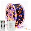 Beafaeur 20M Halloween Luci Stringa, 200 LED a Batteria Halloween Decorazioni Luci | Con Temporizzatore 8 Modalità IP65 Lucine LED Decorative, per Giardino, Albero, Interni, Esterno Luci Halloween