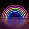 TRIXES Lampada LED neon arcobaleno 38 cm decorazione parete interna | Decorazione murale luminosa USB per camere da letto e soggiorni. Arredo colorato per interni.