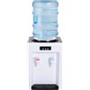 XYCHAO Dispenser acqua 575W Caldo/Freddo 220V Nero Bianco Ufficio Casa | 575 W, acqua calda ≥90 °C + fredda ≤15 °C, compatibile lattine 4,5 - 18,9 L, design compatto 24 x 24 x 36 cm