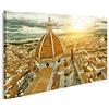 islandburner Quadro Moderno Firenze Italia Duomo Stampa su Tela - Quadro x poltrone Salotto Cucina mobili Ufficio casa - Fotografica Formato XXL