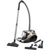 Rowenta RO3786EA Compact Power Cyclonic Aspirapolvere a Traino senza Sacco, Tecnologia Ciclonica, con Kit Animal Care, Capacità 1.5 l, Grigio