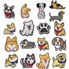 Dermalyx 17 Pezzi Patch per Cani Termoadesivi, Toppe da Stirare per Tessuti, Patch Termoadesivi Shiba Inu Samoiedo, per Vestiti Jeans Giacche Zaini Borse Fai da Te