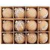 CFifHtOL Palline Di Natale,Palline Albero,Palle Velluto,12 Pezzi Kaki,Per Decorazioni Interne Ed Esterne,Per Il Tuo Albero Di Natale