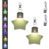 Generico 2 Pezzi Luce Per Borsa, Luce Per Borsetta, Lucis Ricaricabili Borsette Da Donna, Luces Notturna Luminosa Da Appendere Alla Borsa, Portachiavi LED Borsas Con Sette Colori, Mini Lampada A Led Borsas(B)