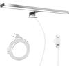 Hommie LED Lampada da Specchio Bagno 60cm 15W 4000K 1200LM Bianco Naturale, Lampada da Bagno Impermeabile IP44,CRI＞80 Adatto a Trucco, Luce Specchio Bagno Cablato e Wireless, Armadio,Parete