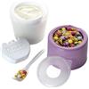 MERYLIN SHOP Yo Kit Portayogurt, Contenitore per Yogurt e Cereali con Cucchiaino e Pastiglia Refrigerante, 9 cm, Colori Assortiti