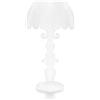 Iplex Design iPLEX - Madame Lampada da Tavolo con Luce LED in plexiglass PMMA, Illuminazione con Effetto diffuso, Interruttore a Mano, Dim.