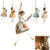 Generico Vintage Whimsical Dancing Lady Hanging Decor,Folk‑Art Wind‑Swaying Figurine Decor,Cottage Hanging Accent that Sways in Breeze,Garden Wind Spinner,for Covered Porch, Patio, Window