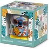 Egan Lampada da tavolo a LED Disney, 11 cm, luce decorativa per la casa, ricaricabile tramite USB, regolabile, regalo di Natale ideale per bambini e fan della Disney (STITCH WHITE)