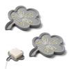 huiyaxun 2 Pezzi Porta Saponetta, Porta Saponetta Bagno, Portasapone Antiscivolo, Portasaponetta, Autosvuotante, Piattino con Scarico, per Bagno, Cucina, Balcone, Doccia, Grigio
