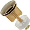 Schläfer 40510116 | Tappo Saltarello Universale per Scarico piletta 11/4 del Lavandino Bagno, Bidet, Vasca e Cucina, Diametro Ø 4 cm, altezza - 6/8 cm, con filtro ferma capelli, Finitura Oro lucido