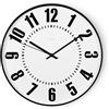 Hama - Orologio da parete "Black Digits", diametro 35 cm, movimento silenzioso