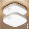 FULEN Luce da Soffitto per Doccia IP65 con Sensore di Movimento, Lampada LED Ricaricabile con Batteria da 10000 mAh, Luce Wireless per Bagno, Armadio, Corridoio e Ripostiglio