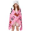 Hello Kitty Asciugamano con Cappuccio per Ragazze, Telo Mare, Telo Bagno Poncho per Bambini