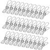 Abiyou Mollette Acciaio Inox, 100 Pezzi Bucato Piccola Clip, Piccole Mollette in Metallo Antiscivolo, Panni Piccole Metallo Acciaio Inox, per Asciugamano, Vestiti, Calzini
