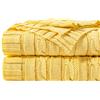 NTBAY Coperta in 100% puro cotone lavorato a maglia, super morbida, calda, 130x170 cm, per divano, sedia, letto, extra accogliente, lavabile in lavatrice, confortevole decorazione della casa, giallo