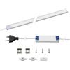 LUCEA LED CONCEPT LUCEA Barra LED Sottopensile 90cm - Luce Fredda 5000K - Profilo Alluminio - Sensore Touch Dimmer, 2200 lm/m, 120 LED/m, Kit Completo