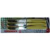 Kaimano KDN021506G 6 Coltelli Tavola Lama Dentata Dinamik Giallo