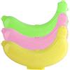 Voarge - 3 contenitori a forma di banana per banane e altra frutta, in plastica