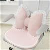 Generic Cuscino a forma di fiocco con volant in pizzo soffice imbottitura in cotone PP aggiunge eleganza e romanticismo cuscino letto divano sedile auto decorazione compagni cuscini rosa