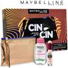 Maybelline New York Cin Cin Pochette Instant age Correttore 01 Light + Acqua Micellare 6 ml + Pochette Viso