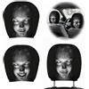 ZREVSB Ghost Face - Copripoggiatesta per auto, 2 pezzi | Copripoggiatesta per auto horror, Ghostride, universali, elasticizzati, adatti per Halloween
