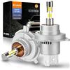 D-Lumina 360° Lampadine H4 LED,100W 16000LM Lampada LED per 12V Auto 6500K Bianco, 500% Super Brillante Fari Kit Sostituzione la Alogena