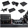 GZSH 6PCS per Toyota RAV4 2026 Accessori (LE/SE/XLE/Woodland/XSE) | Include 3 organizer per console centrale, tappetino di ricarica wireless, tappetino per console centrale anteriore e inserto