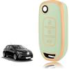 TOOMUME Cover Chiave Auto per Renault Clio 5 Twingo 3 Megane 4 Trafic 3 | Silicone Morbido, Antiurto, Anticaduta, Antigraffio, Custodia Protettiva Chiave per Kangoo Captur Kadjar Dacia Duster Sandero