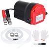 BOOMSTART 12 V 60 W Pompa di Cambio Olio estrattore Diesel Liquido Scavenge aspirazione Pompa di trasferimento Carburante con Tubi per Barca, Tubi, Camion, Camper, ATV (Rosso)