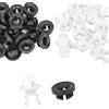 A ABSOPRO Asta Elica Cofano Clip Per Honda Accord 40 Set | Colore: Nero E Bianco, Plastica, Per Honda CRV, Per Honda Civic, Per Honda City, Facile Installazione.