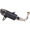 Generico Accessori Durevoli Per Moto Marmitta Di Scarico Slip On Tubo Anteriore Per XMAX300 250 XMAX 300 X MAX250(Style 1)