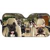 Generic French Cowdog Parabrezza per Auto Riflettente Parasole per Interni Pieghevole Copri Vetro Car Universale per Camion SUV M