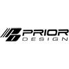 JWWOZ Adesivo for paraurti auto PRIOR DESIGN Adesivo riflettente for fari da corsa, sopracciglio, adesivo for finestrini di automobili(Black,25x4.5cm)