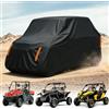Generico Copertura per UTV per Polaris General 1000 Military Edition | Telo copriauto per UTV,Impermeabile,Resistente al Sole e ai Raggi UV, Include Fibbia Antivento e Custodia